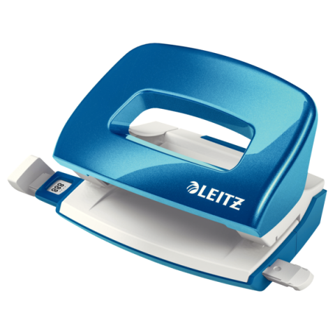 Articole pentru birou - Perforator 10 coli model mini 5060 albastru wow leitz