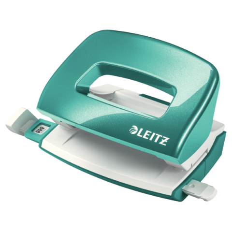 Articole pentru birou - Perforator 10 coli model mini 5060 turcoaz wow leitz