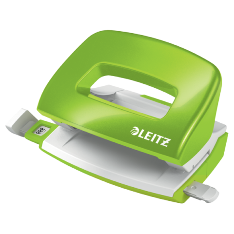 Articole pentru birou - Perforator 10 coli model mini 5060 verde wow leitz