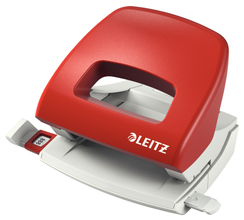 Articole pentru birou - Perforator 16 coli model 5038 rosu leitz