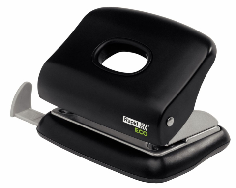 Articole pentru birou - Perforator 20 coli model fashion eco negru rapid