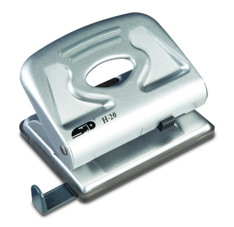 Articole pentru birou - Perforator 20 coli model h-20 metalic argintiu noki