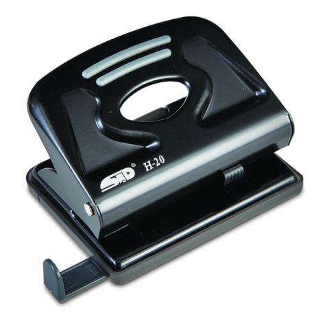 Articole pentru birou - Perforator 20 coli model h-20 metalic negru noki
