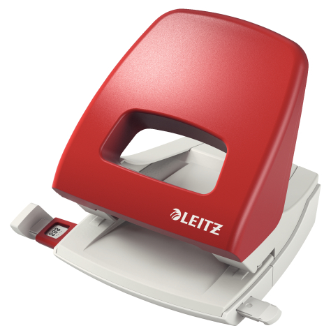 Articole pentru birou - Perforator 25 coli model 5005 rosu leitz