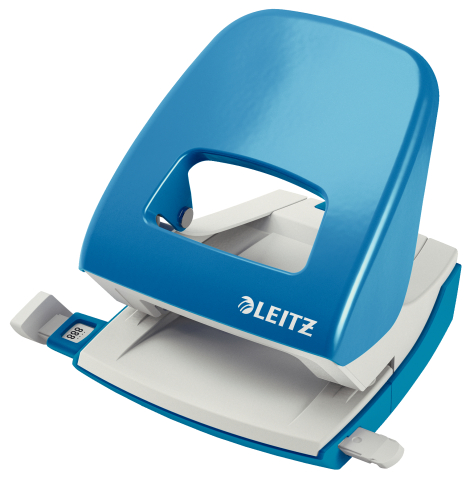 Articole pentru birou - Perforator 30 coli model 5008 metalic albastru deschis leitz