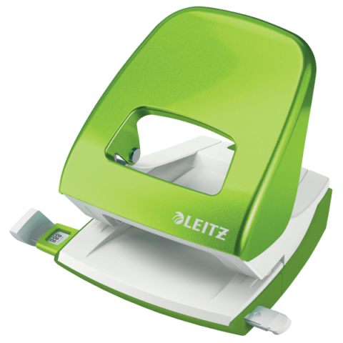 Articole pentru birou - Perforator 30 coli model 5008 metalic verde wow leitz