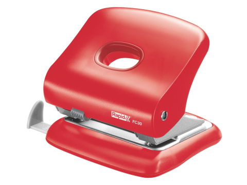 Articole pentru birou - Perforator 30 coli model fc30 rosu deschis rapid