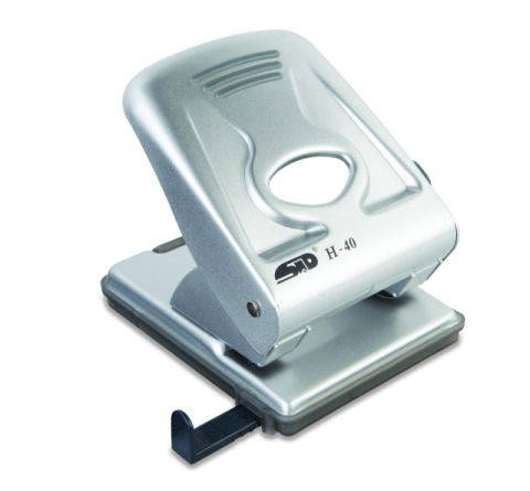 Articole pentru birou - Perforator 40 coli model h40 metalic argintiu noki