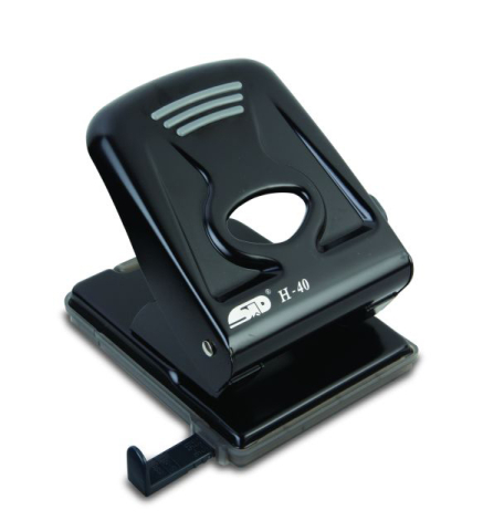 Articole pentru birou - Perforator 40 coli model h40 metalic negru noki