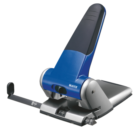 Articole pentru birou - Perforator 65 coli model 5180 metalic albastru leitz