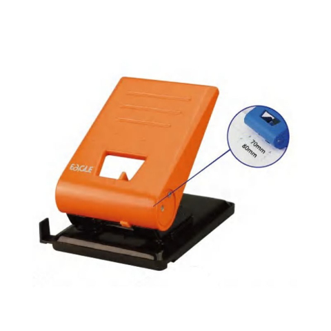 Birotică și Papetărie - Perforator Eagle 837XL, 50 coli, perforatii ajustabile 7-8 cm, plastic, negru