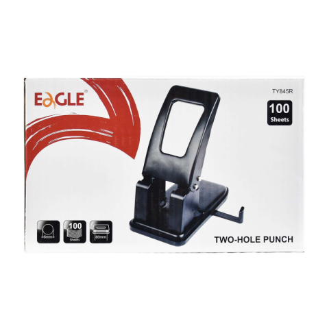 Perforator Eagle TY845R, 100 coli, metalic, negru [2]