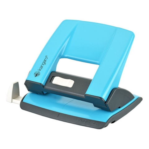 Birotică și Papetărie - Perforator Kangaro AION-20, 20 coli, metalic, bleu