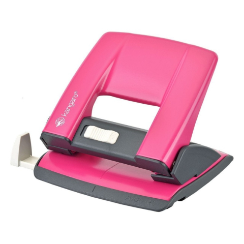 Perforator Kangaro AION-20/S, 20 coli, metalic, roz fucsia, blister [1]