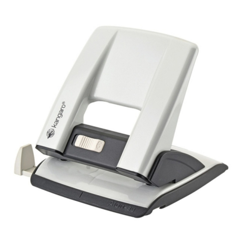 Birotică și Papetărie - Perforator Kangaro AION-30, 30 coli, metalic, alb