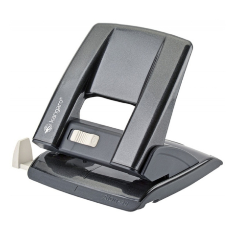Birotică și Papetărie - Perforator Kangaro AION-30, 30 coli, metalic, negru