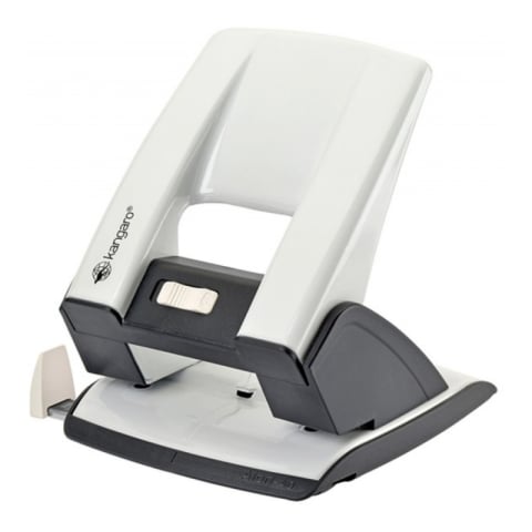 Birotică și Papetărie - Perforator Kangaro AION-40, 40 coli, metalic, alb