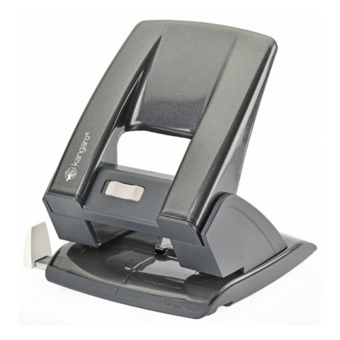 Birotică și Papetărie - Perforator Kangaro AION-40, 40 coli, metalic, negru