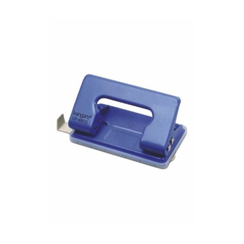 Birotică și Papetărie - Perforator Kangaro DP-480G, 12 coli, metalic, albastru