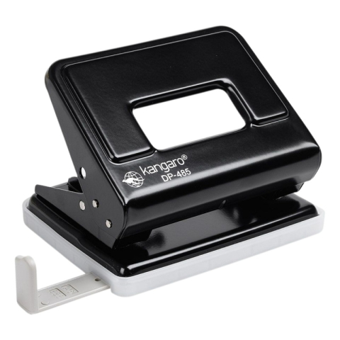 Birotică și Papetărie - Perforator Kangaro DP-485, 16 coli, metalic, negru