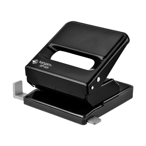 Birotică și Papetărie - Perforator Kangaro DP-520, 25 coli, metalic, negru