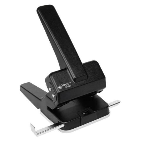 Birotică și Papetărie - Perforator Kangaro DP-800, 63 coli, metalic, negru