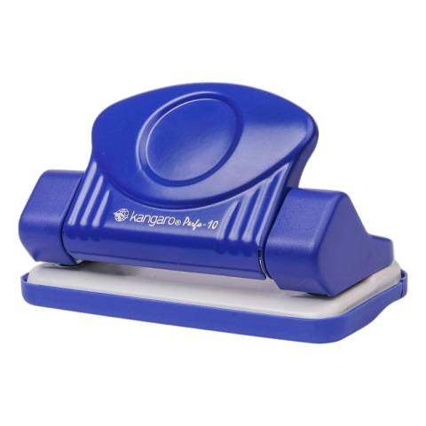 Birotică și Papetărie - Perforator Kangaro Perfo-10, 10 coli, metalic, albastru