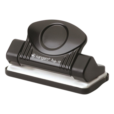 Birotică și Papetărie - Perforator Kangaro Perfo-10, 10 coli, metalic, negu