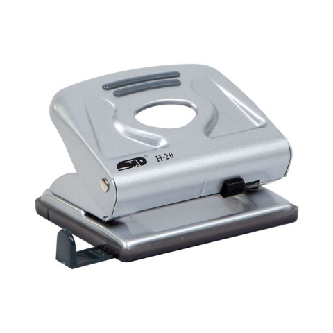Birotică și Papetărie - Perforator STD H-20, 20 coli, metalic, gri