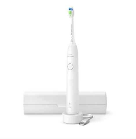 Ingrijire personala & Cosmetice - Periuta de dinti electrica philips sonicare 5300 hx7108/02, 62000 miscari/min, 1 program, 1 capat, alb