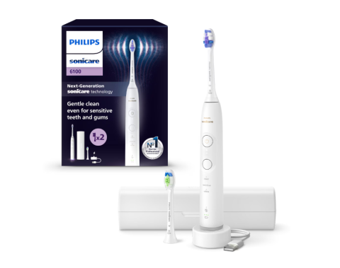 Ingrijire personala & Cosmetice - Periuta de dinti electrica philips sonicare hx7410/02, 62.000 miscari/minut, autonomie 21 zile, 3 mod de periere,3 intensitati, senzor presiune luminos, functia brushsync, capat de periere optimal whi