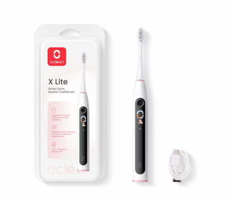 Ingrijire personala & Cosmetice - Periuta de dinti smart sonica oclean x lite, functii: motor maglev 72,000 miscari/min, 5 moduri, 65 db, capacitate baterie: 1100 mah, durata utilizare: pana la 40 zile, ipx7 waterproof, perie professi