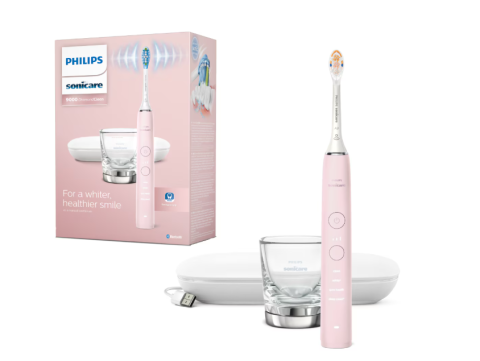Ingrijire personala & Cosmetice - Periuta electrica sonica philips sonicare hx9911/21 diamond clean 9000 hx9911/21, 4 moduri de periere, 3 intensitati, 1 toc de transport cu usb incarcare, 1 pahar, roz