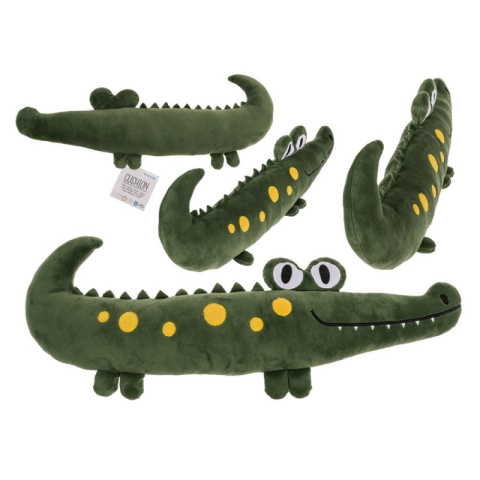 Jucarii de Plus - Perna de plus crocodil, verde, 18x55cm, Out of the blue 61/6971 / 35763