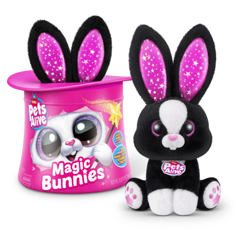 Pets Alive - Jucarie de plus interactiva cu accesorii surpriza, Iepurasul Magician, diverse modele varsta 3-5 ani ,5-7 ani ,7-9 ani, Unisex [8]