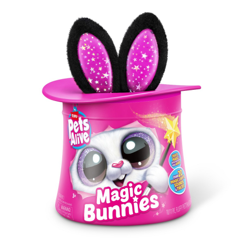 Pets Alive - Jucarie de plus interactiva cu accesorii surpriza, Iepurasul Magician, diverse modele varsta 3-5 ani ,5-7 ani ,7-9 ani, Unisex [7]