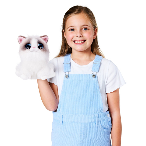 Pets Alive - Jucarie de plus interactiva pisica cu accesorii supriza, Smitten Kittens, Seria 2  [3]