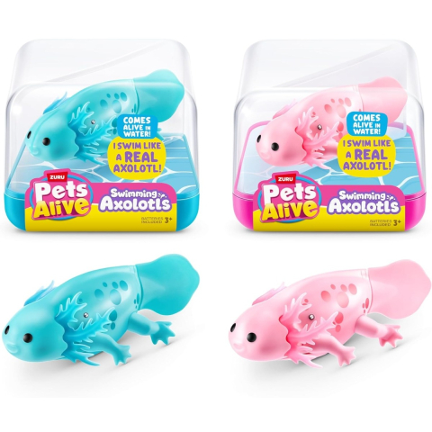 Jucării și Jocuri pentru copii - Pets Alive - Jucarie interactiva, Axolotl inotator, Seria 1 copii varsta 3-5 ani|5-7 ani|7-9 ani