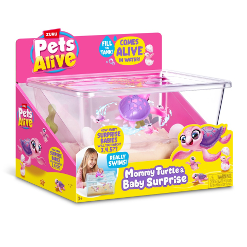 Jucării și Jocuri pentru copii - Pets Alive  Set de joaca interactiv, Mama Testoasa si puii sai
