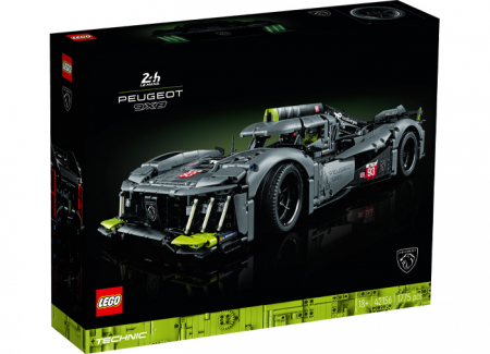 LEGO Technic - LEGO® Technic - PEUGEOT 9X8 24H Le Mans Hybrid Hypercar 42156, 1775 piese, varsta de la 14 ani la +15 ani