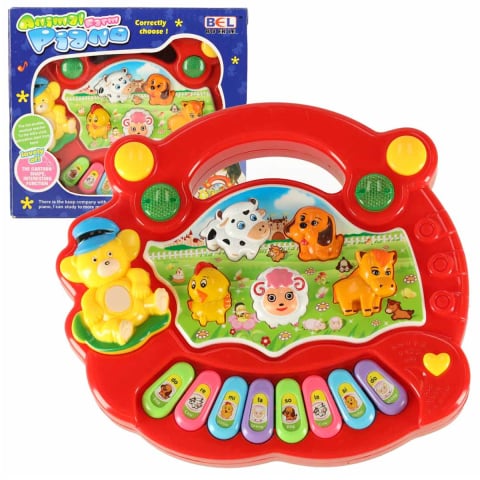 Jucării și Jocuri pentru copii - Pian Interactiv Educational cu Sunete de Animale 18 Luni+