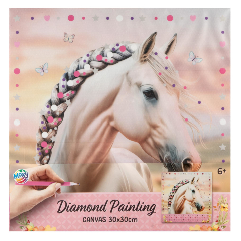 Goblenuri, Tablouri, Pictura cu diamante - Pictura cu diamante 30x30cm Horse  Grafix 