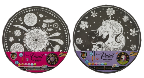 Art & Craft si Artizanat - Pictura pe numere 30cm rotund  Grafix