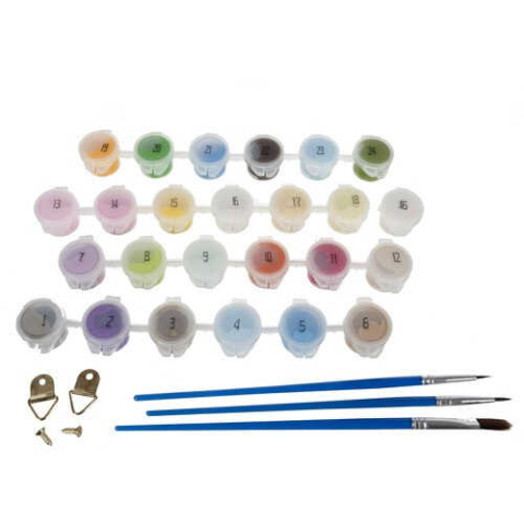 Pictura pe Numere Tablou Canvas 40x50 cm, Pisici [3]