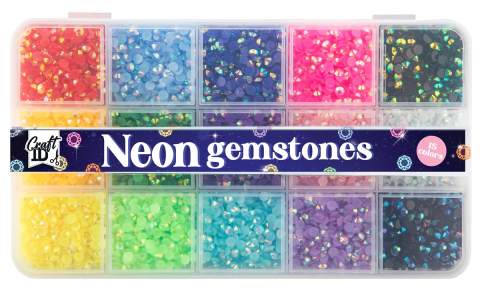 Art & Craft si Artizanat - Pietricele diametrul 06 cm 15 culori neon  Grafix 