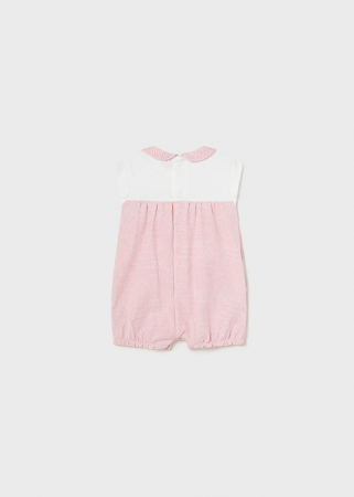Pijama pentru bebelusi, salopeta cu inchidere prin capse, Blush [2]