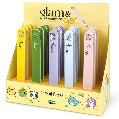 Ingrijire personala & Cosmetice - Pila pentru unghii - Glam & Go, 5 modele asortate , pret/1 buc