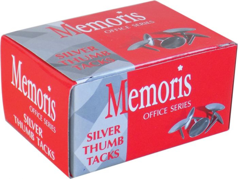 Birotică și Papetărie - Pioneze argintii Memoris 50/ct