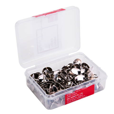Pioneze inox 100 buc cutie plastic deli [3]
