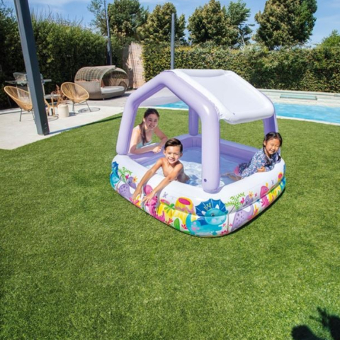 Piscina Gonflabila Copii cu Acoperis Detasabil, Capacitate 295 Litri, Dinozauri [2]